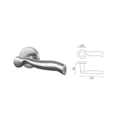 Special shape casting lever handle