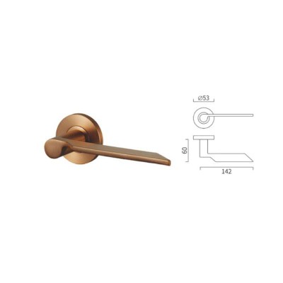 Special shape casting lever handle