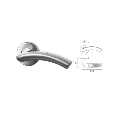 Special shape casting lever handle