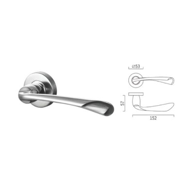 Special shape casting lever handle