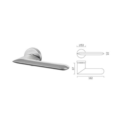 Special shape casting lever handle