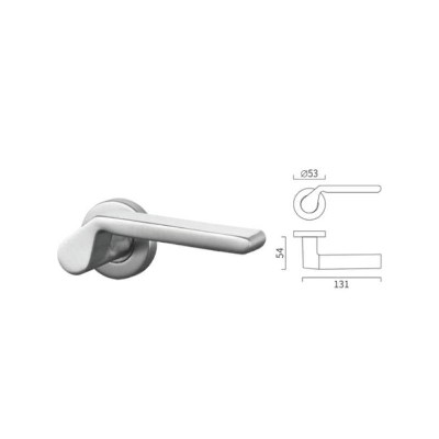 Special shape casting lever handle