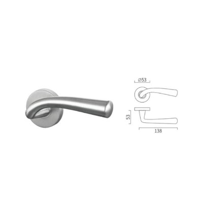 Special shape casting lever handle