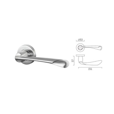 Special shape casting lever handle