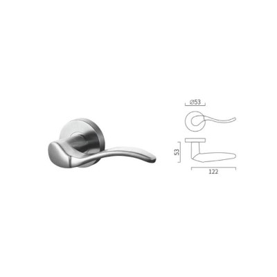 Special shape casting lever handle