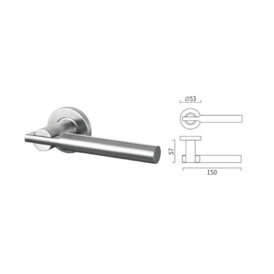 Conecting casting lever handle