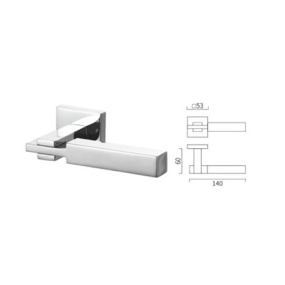 Conecting casting lever handle