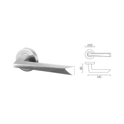 Square casting lever handle