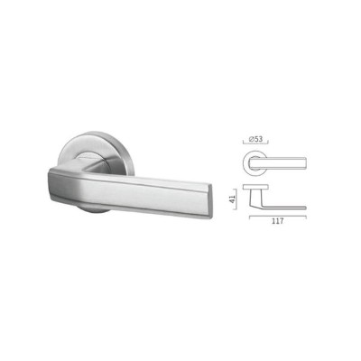 Square casting lever handle