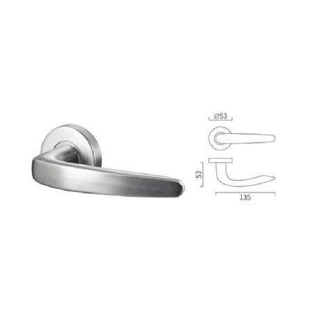 Solod lever handle