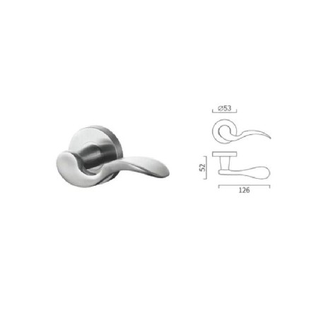 Special shape casting lever handle