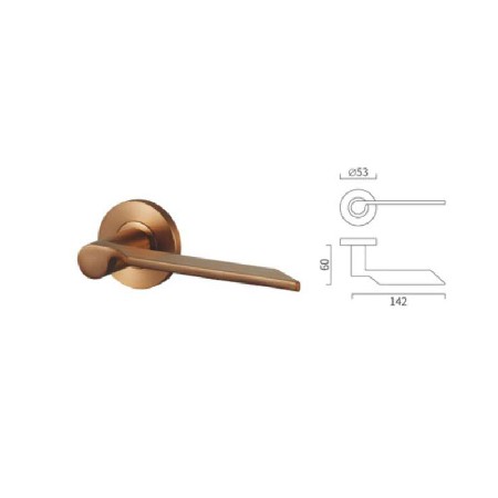 Special shape casting lever handle