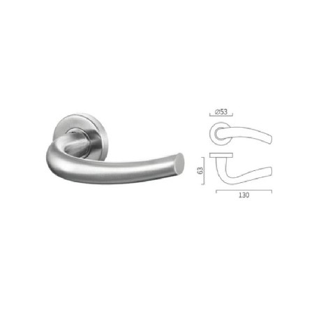 Special shape casting lever handle