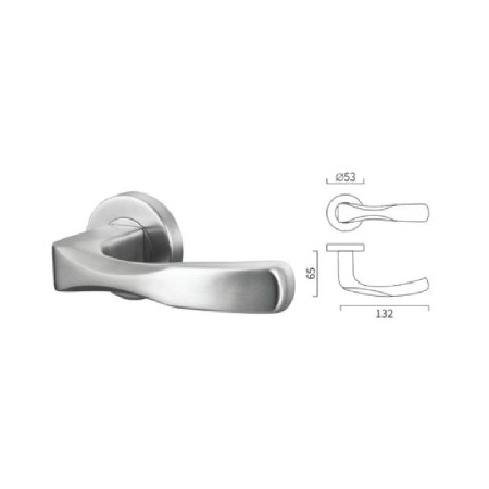 Special shape casting lever handle