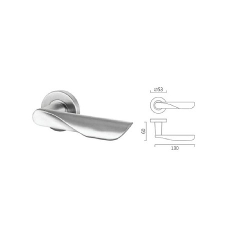 Special shape casting lever handle