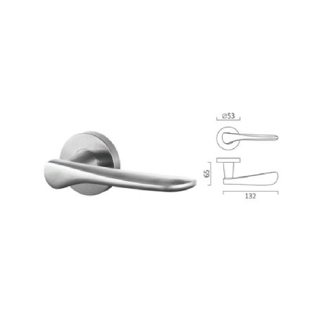 Special shape casting lever handle