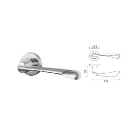 Special shape casting lever handle