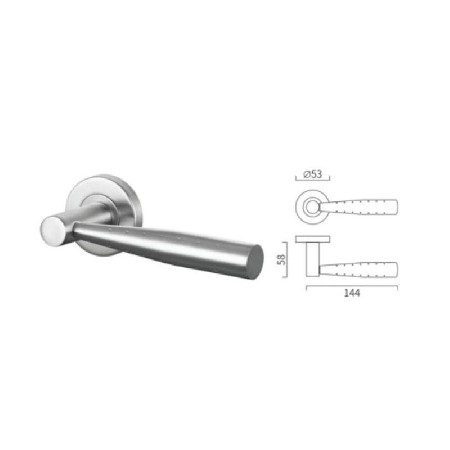 Conecting casting lever handle