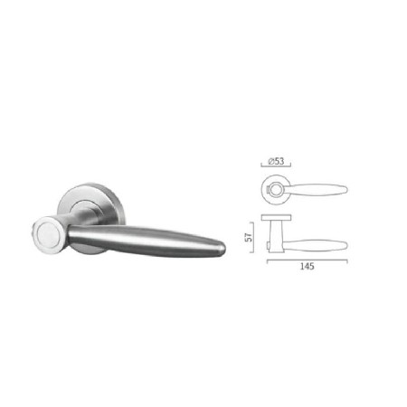 Conecting casting lever handle