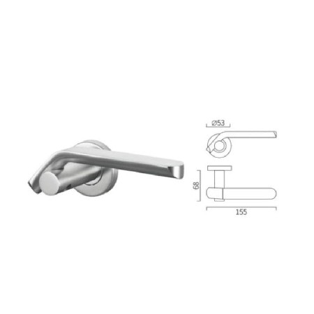 Conecting casting lever handle