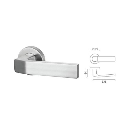 Square casting lever handle