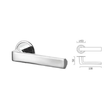 Square casting lever handle