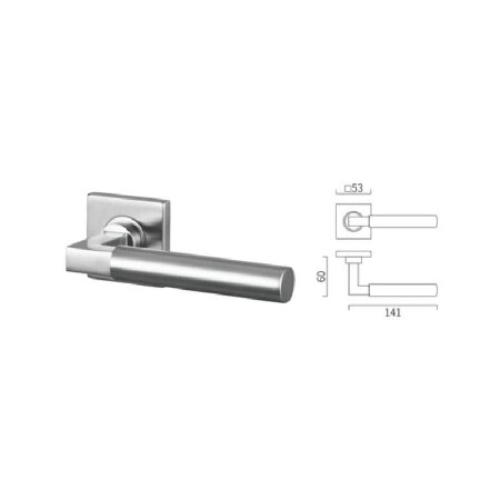 Square casting lever handle