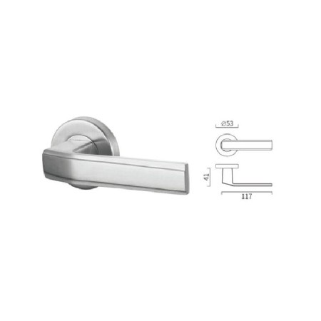 Square casting lever handle