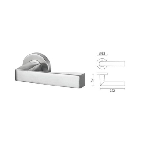 Square casting lever handle